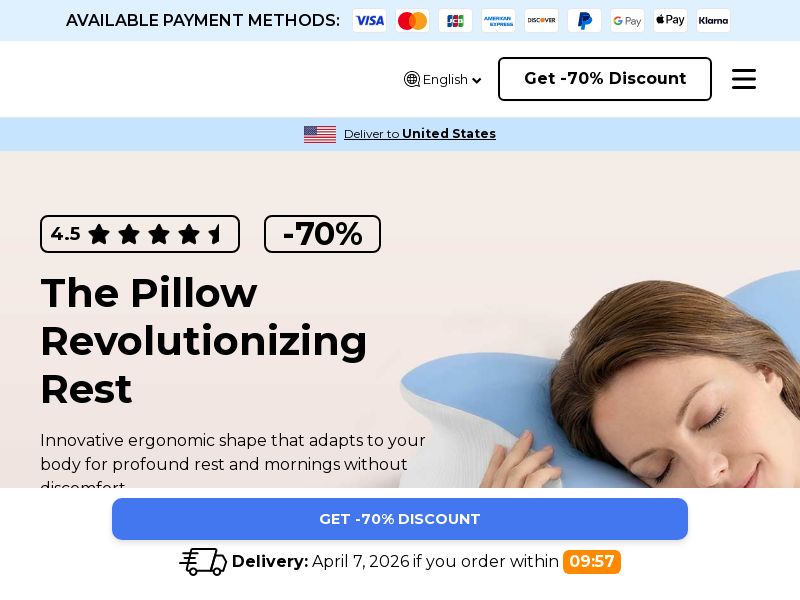 ! NEW OFFER - Melara Air Pillow [US,CA,DE,AT,CH,FR,BR,BE,JP,PH,MC,LU,SG+] (Social,Banner,Native,Push,SEO,Search,Brand Bidding) - CPA