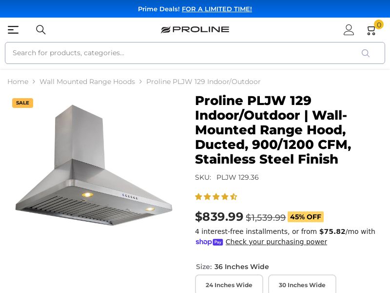 prolinerangehoods.com