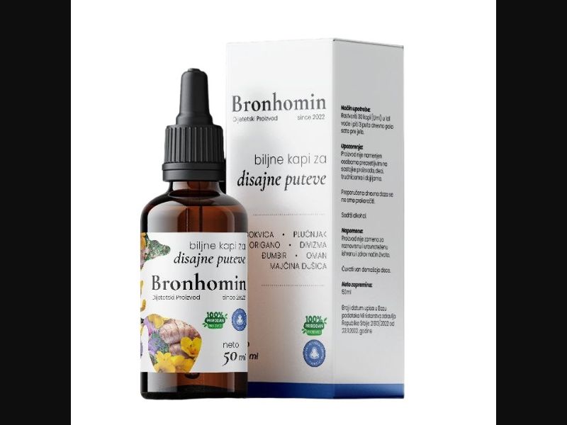Bronhomin - drops for lung health | low price