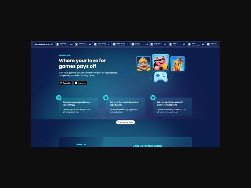 MyAppFree- Play Games For Money - Android - SOI (US)