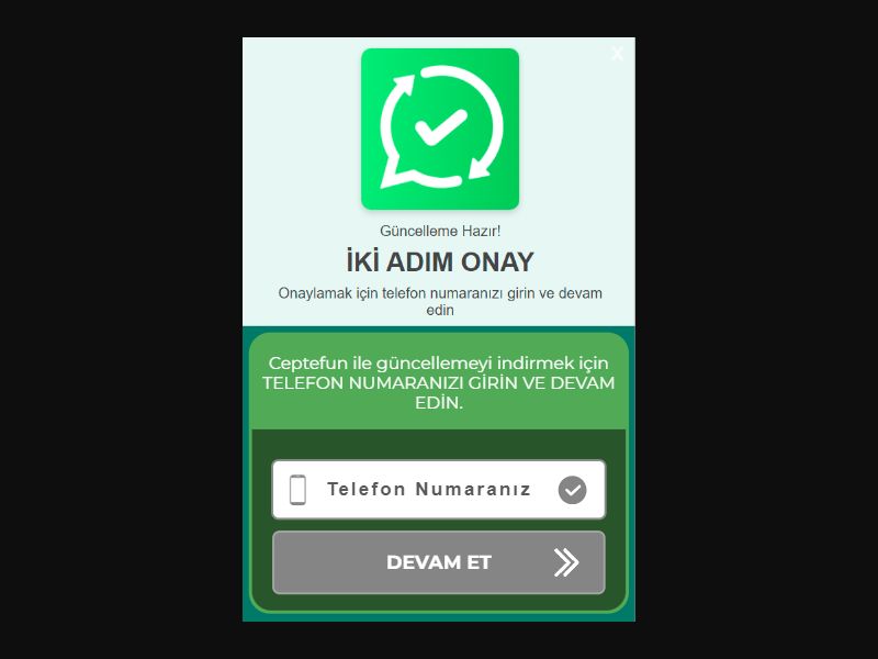 [MOB] WhatsApp /TR [Turkcell, Vodafone, Telkom] PIN