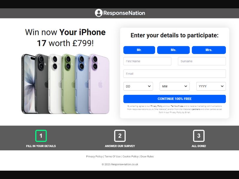 Win an iPhone 17 - UK