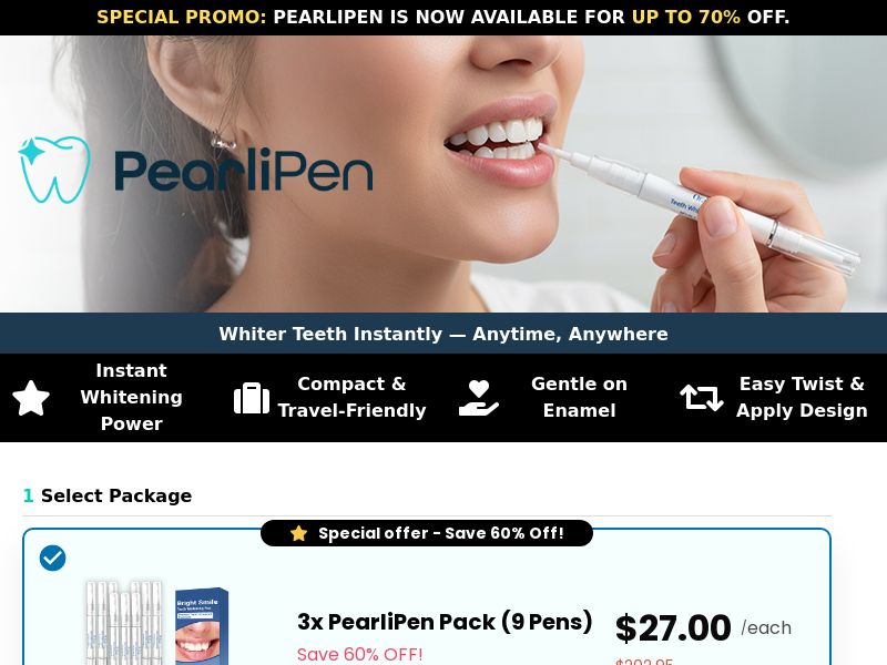 PearliPen Teeth Whitening SS - US