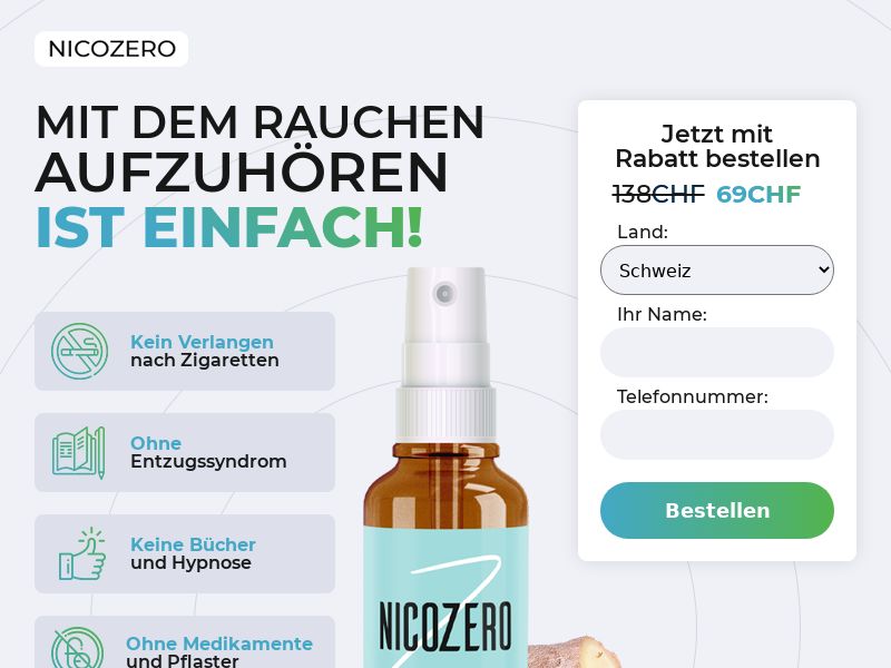 NicoZero CH - treatment for smoking