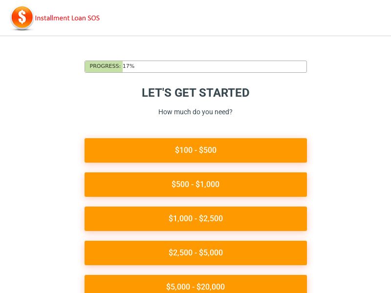 Installment Loans SOS - Loans up to $50k - RevShare (US)