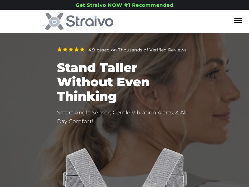 Straivo Posture Corrector - Product Page [US,UK,AU] (Social,Banner,Native,Push,SEO,Search,Brand Bidding) - CPA