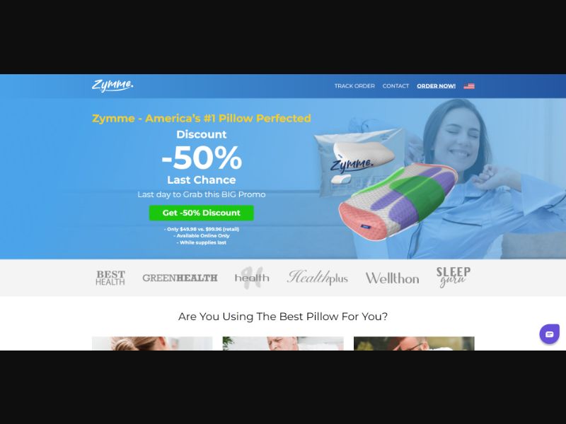 [WEB+MOB] Zymme - Memory Foam Pillow /International (49 GEOs) CPS