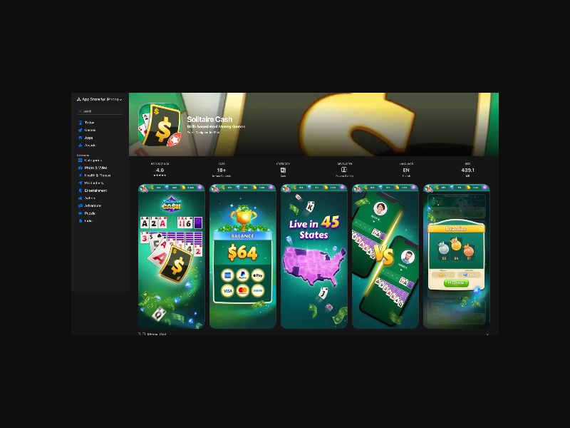 Solitaire Cash - Skill Gaming - CPI (US) [Mobile]