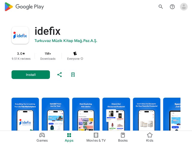 idefix - Android - TR (10am GMT +3)