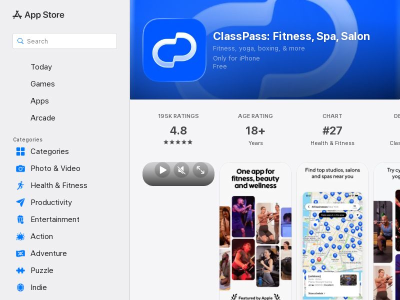 Class Pass - US/BR/CA/CL/DK/IT/JP/UAE/UK - CPA - iOS - Content, Native, Search, Social, Display (Pre-approval Required)