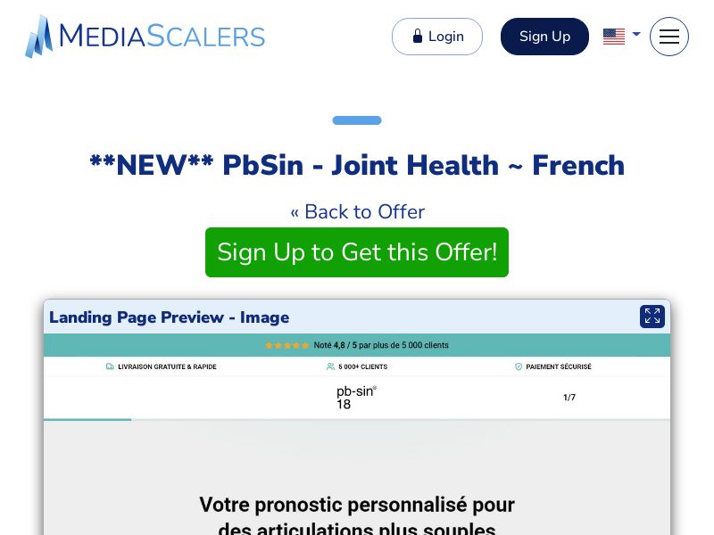 PbSin - Joint Health ~ French {+DTC} [FR, BE]
