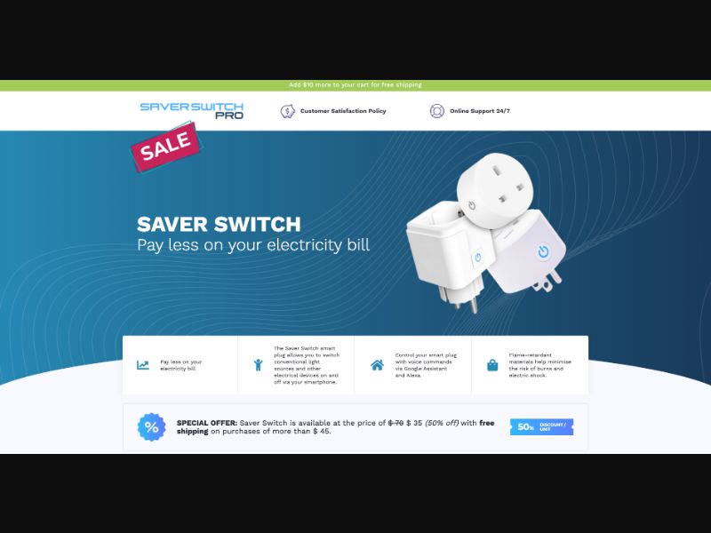 [WEB+MOB] Saver Switch /International (112 GEOs) CPS *FB/TikTok/Google/Taboola Pixel*