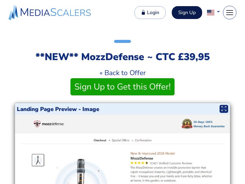 MozzDefense ~ CTC £39,95 {+DTC} [UK]