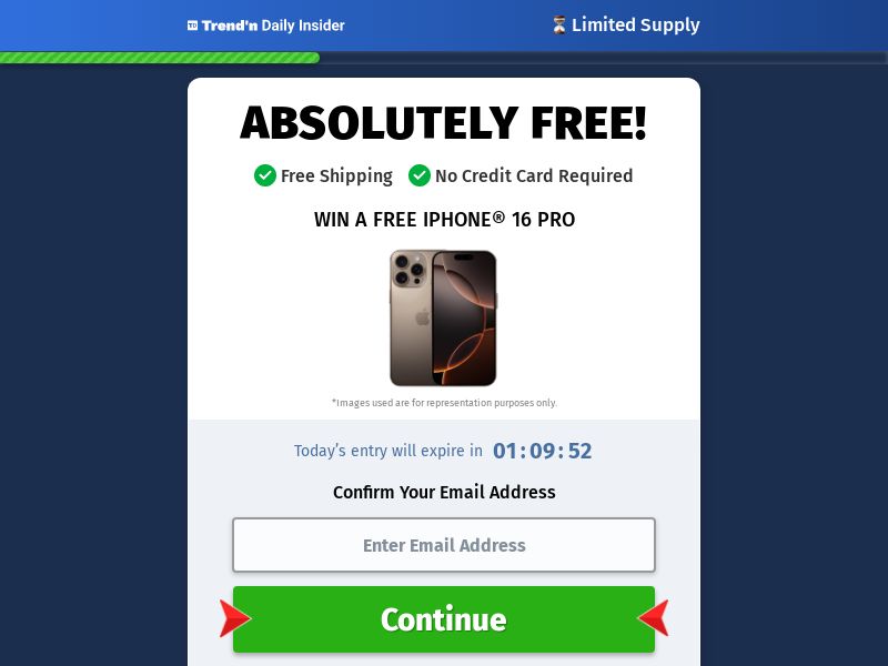 TrendnDaily (Display traffic only) - iPhone 16 Pro - US