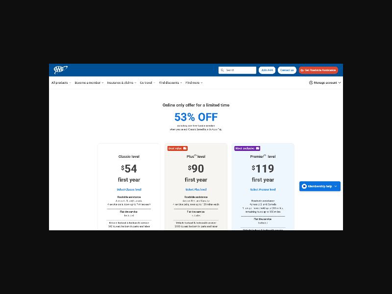 AAA - Roadside Assistance & Travel Services - CPA (US)