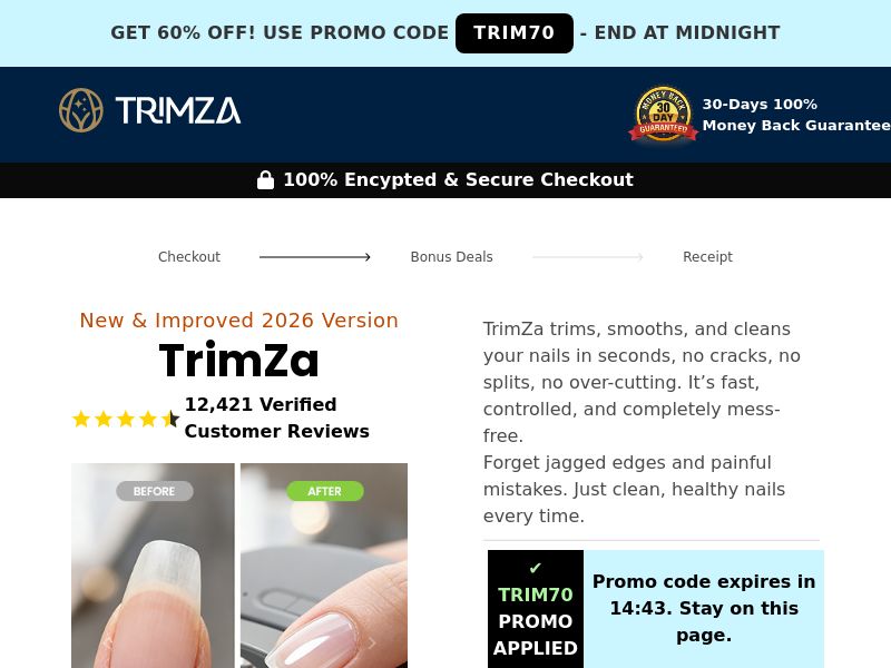 TrimZa Electric Nail Clipper SS - US