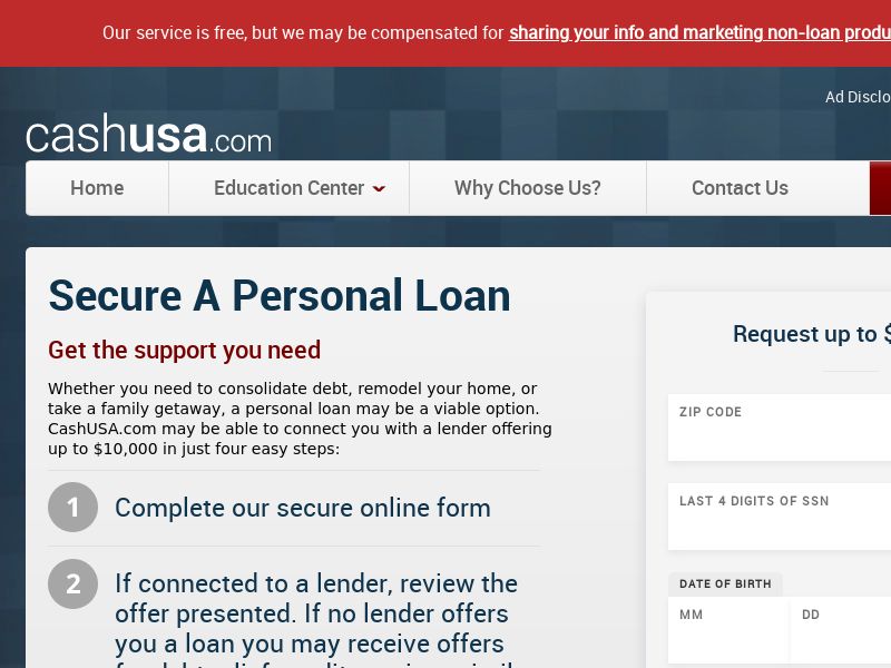 Cash Usa - Personal Loan 