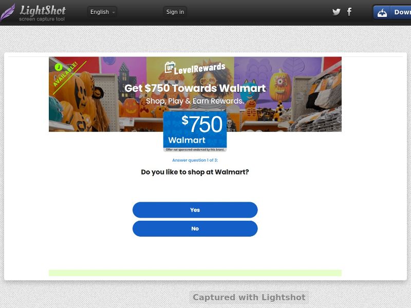 Rewards US - Walmart $750 Halloween - CPL | US