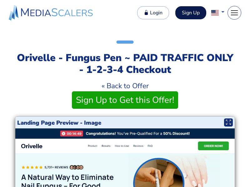 Orivelle - Fungus Pen ~ PAID TRAFFIC ONLY - 1-2-3-4 Checkout {+Advertorial, DTC, Multi-Lang, Alt-Landers} (Event Tracking) [US, DE, CA, AU, UK, FR, IL, +232 More]
