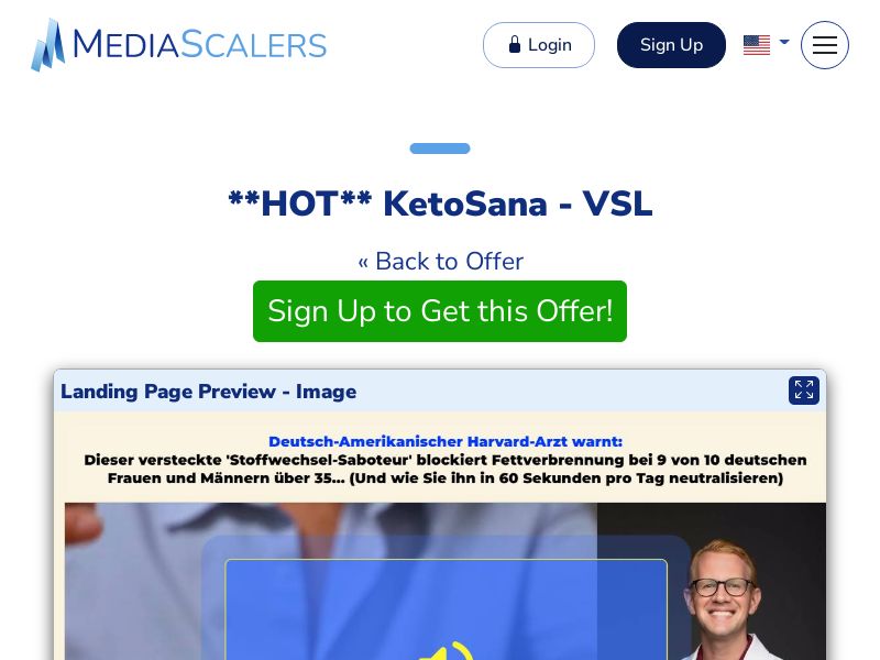 KetoSana - VSL [DE, FR, AT, CH, IT, SE, DK, +23 More]