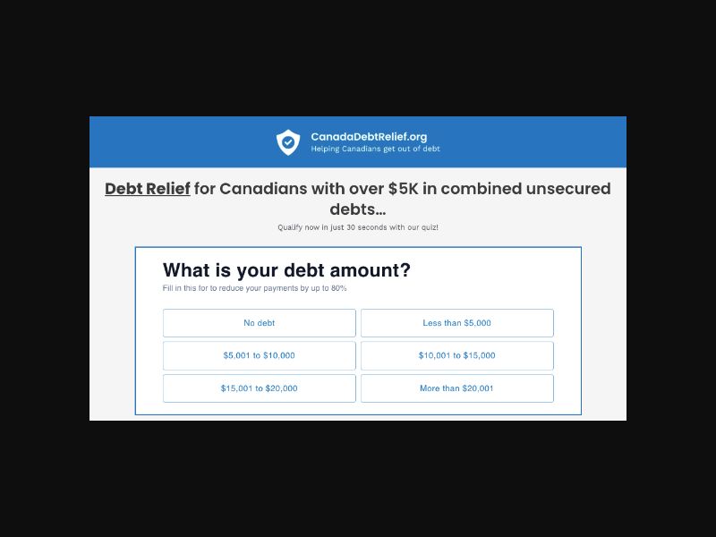 CanadaDebtRelief.org - Debt Relief - CPL (CA)