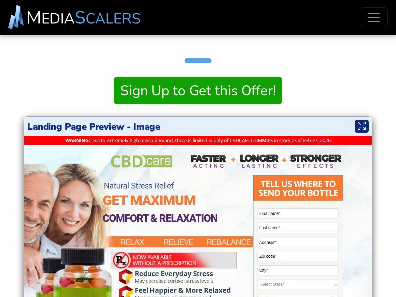 CBD Care Gummies - Stress Relief [US]