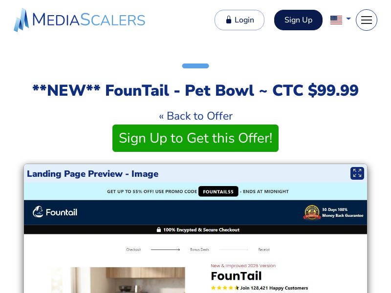 FounTail - Pet Bowl ~ CTC $99.99 {+DTC, Alt-Landers} (Event Tracking) [US]