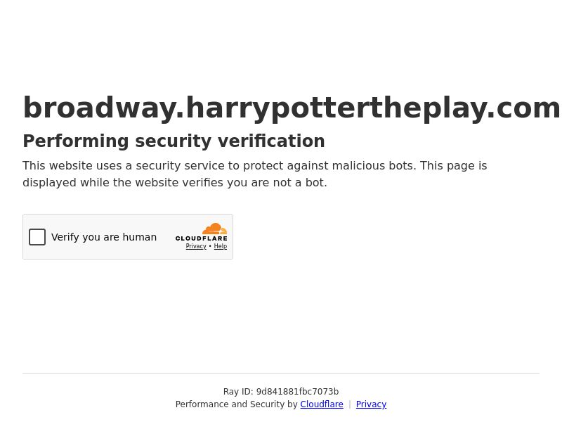 Harry Potter and the Cursed Child - Broadway CA US [DUPLICATED]