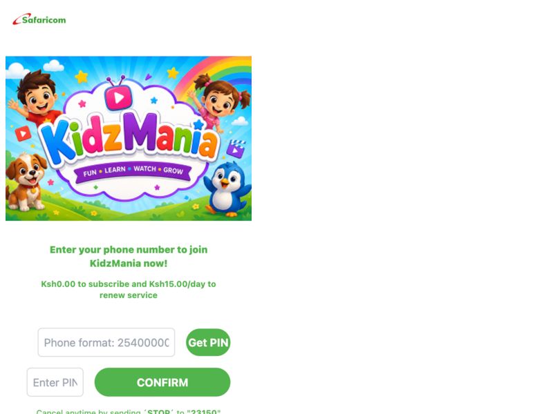  KidsMania Safaricom