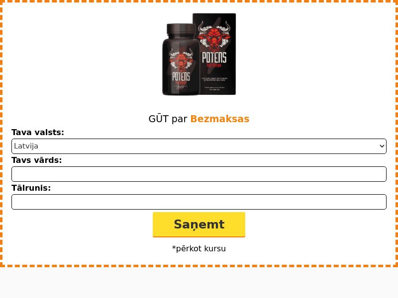 Potens hardmax N30 free LV - POTENCY TREATMENT PRODUCT
