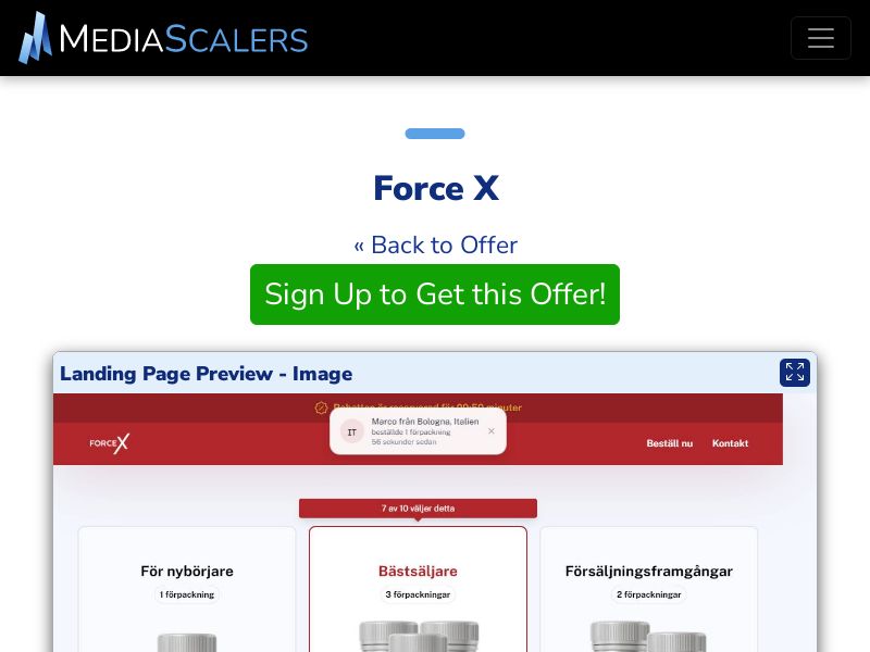 Force X {+DTC, Alt-Landers} (Event Tracking) [ES]