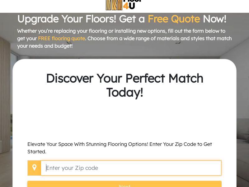 Floor4u Flooring Installers - US - CPL - Desktop/Mobile - Paid Social (Pre-approval required)