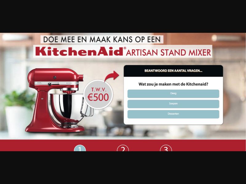 NL - Quiztionnaire - Kitchenaid Giftcard $250 - (CPL)