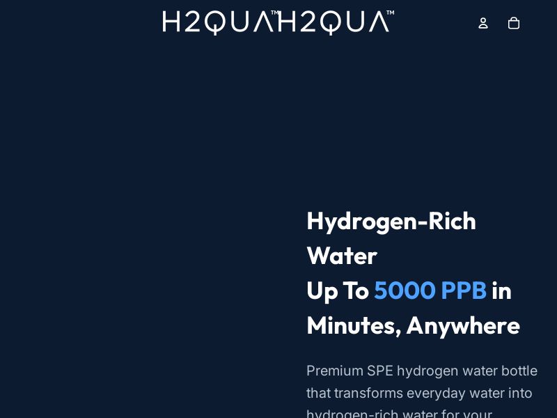 Hydrogen Water Bottle by H2QUA CPA - India