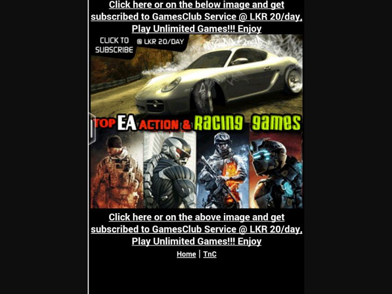 [MOB] Game Club /LK [Etisalat] - 1 Click