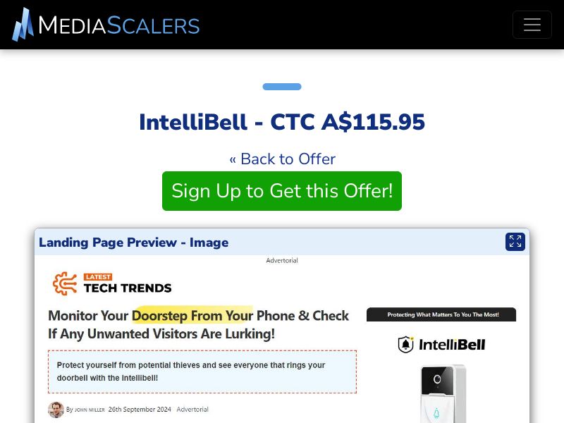 IntelliBell - CTC A$115.95 {+DTC, Alt-Landers, Presell} (Event Tracking) [AU]