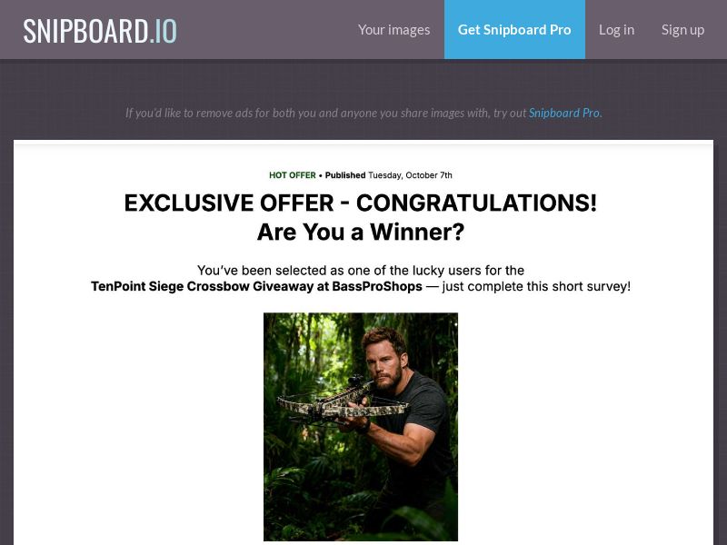 TechFlow - TenPoint Siege RS410 (Survey Prelander) US - CC Submit