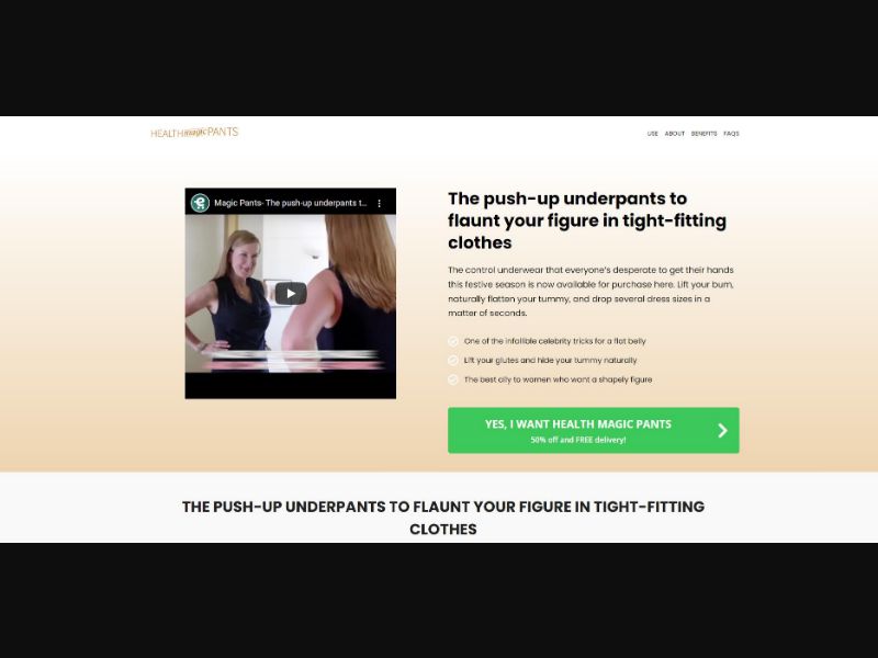 [WEB+MOB] Health Magic Pants /ES/PT COD *FB/TikTok/Google/Taboola Pixel*