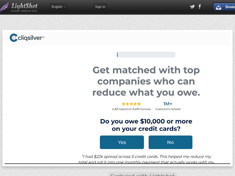 Cliqsilver Debt - Email - SOI | US