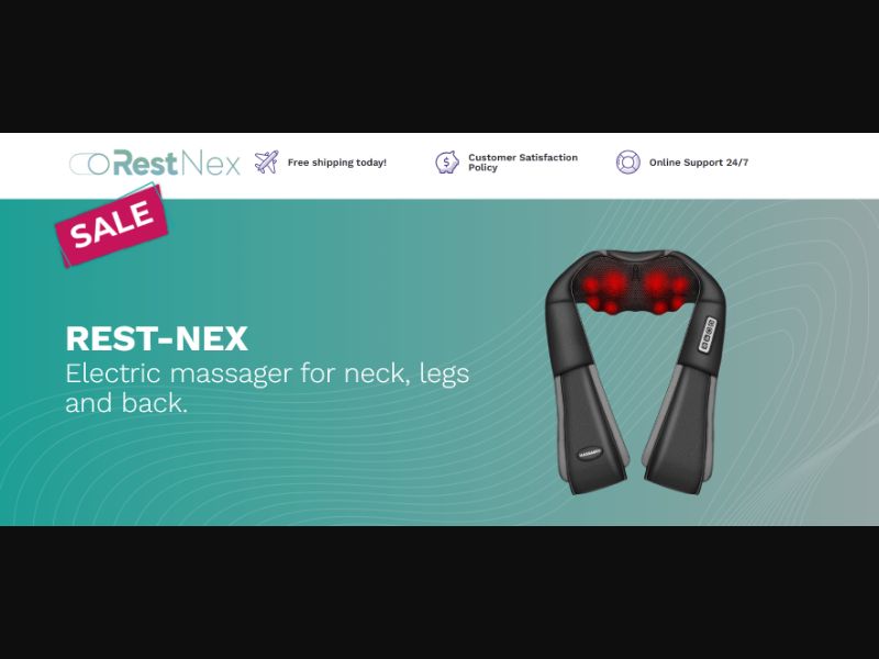 [WEB+MOB] Rest-Nex Massager /International (112 GEOs) CPS *FB/TikTok/Google/Taboola Pixel*