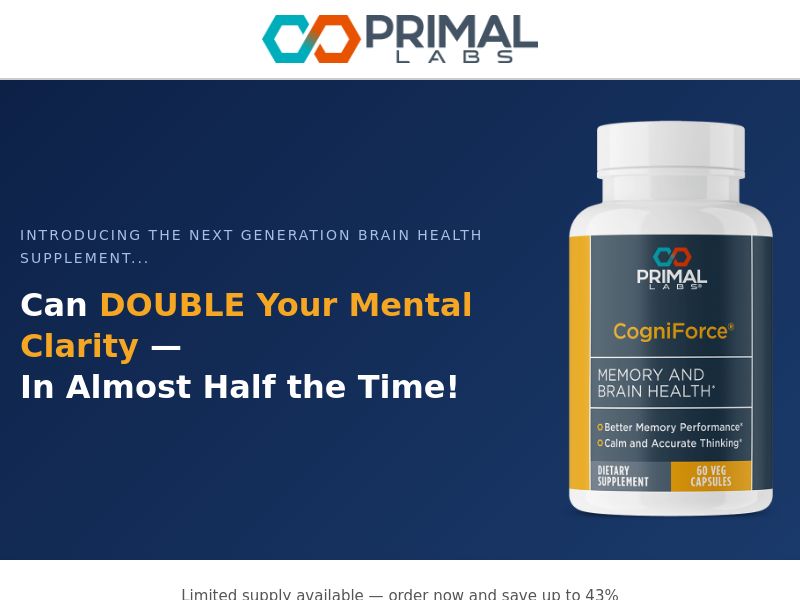 ! NEW OFFER - CogniForce Brain - TSL & VSL [US] (Social,Banner,Native,Push,SEO,Search) - CPA {No BrandBidding} 