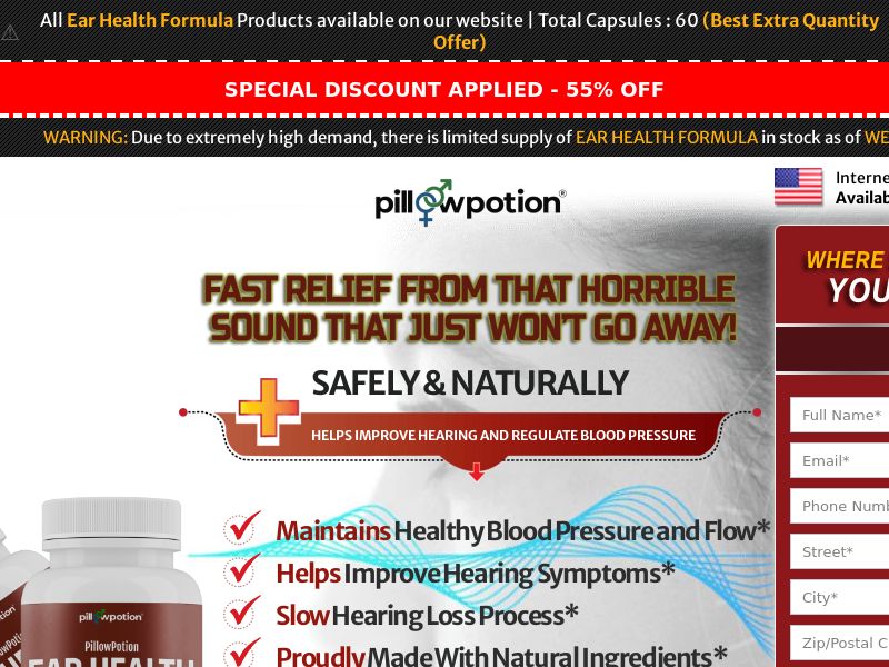 PillowPotion - Ear Health SS - US (No Brand Bidding)