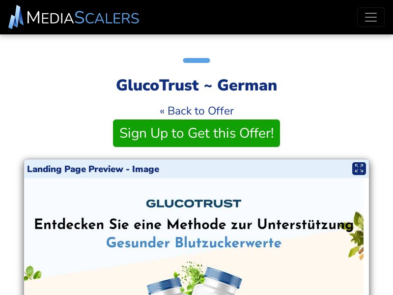 GlucoTrust ~ German {+DTC, TSL, VSL} [DE, AT, CH, BE, LU, LI, UK, +25 More]