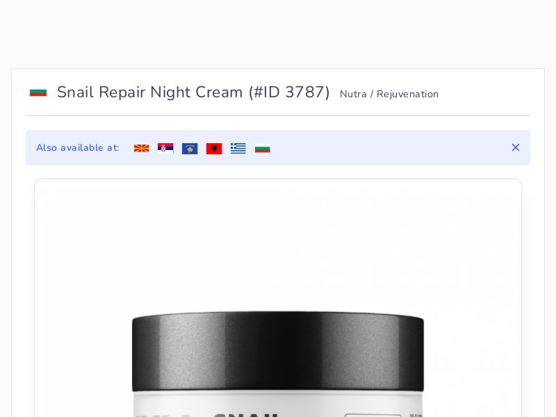 Snail Repair Night Cream
