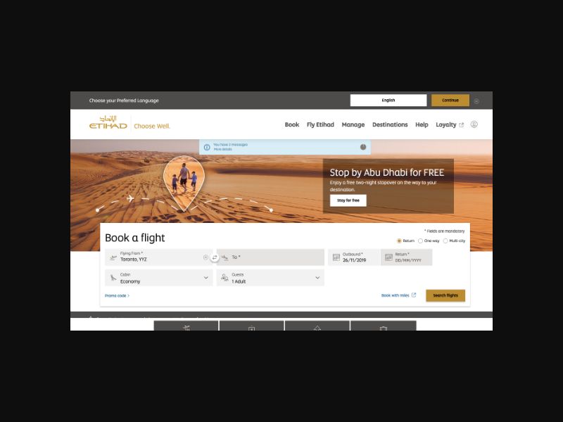 Etihad Airways - Revshare (WW)