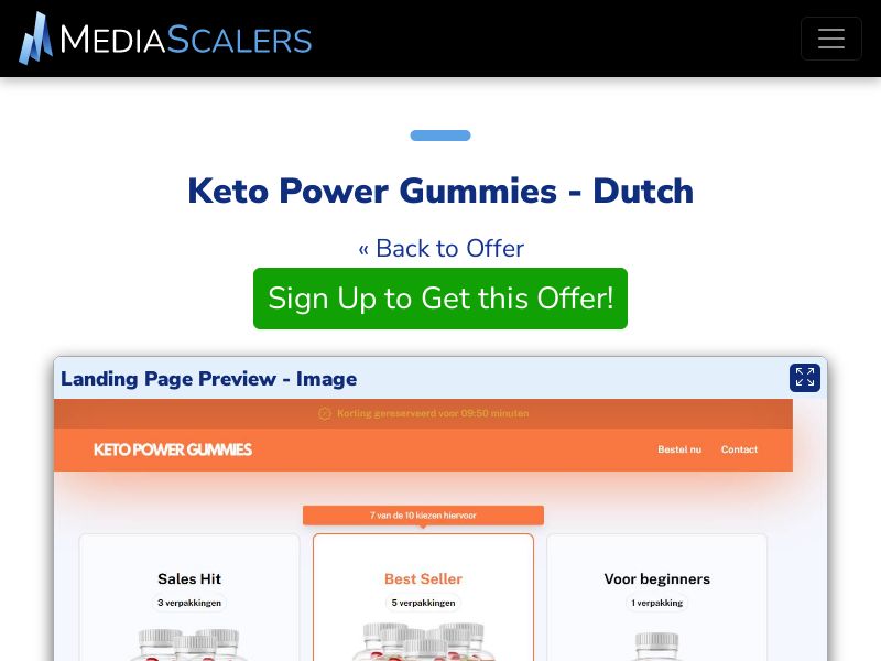 Keto Power Gummies - Dutch {+Advertorial, DTC, Alt-Landers, Quiz} (Event Tracking) [BE]