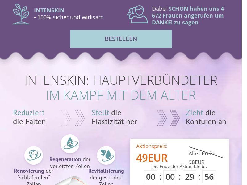 Intenskin DE - rejuvenating cream mask