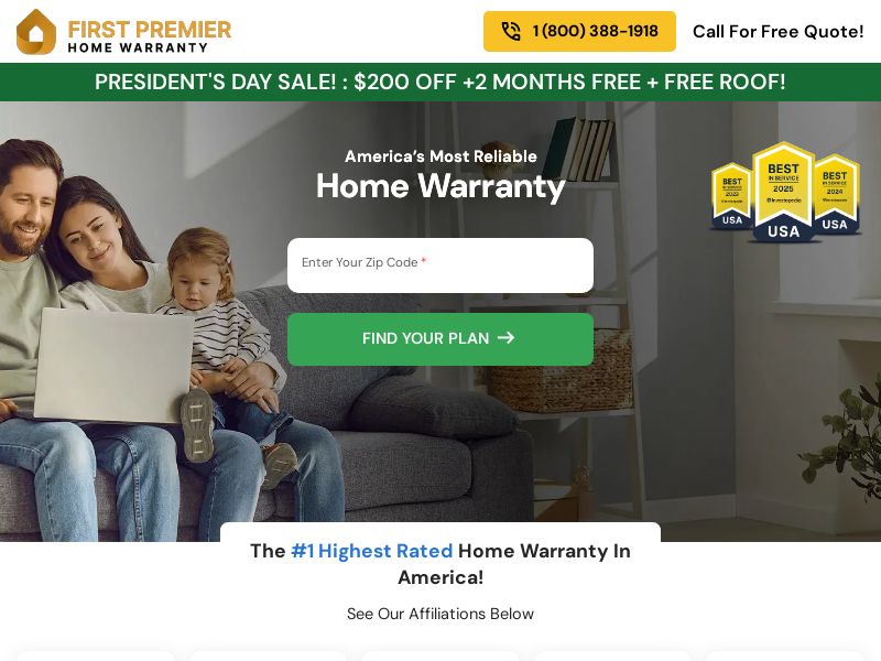 FirstPremierHomeWarranty.com Home Services CPL (Lead Gen) - USA