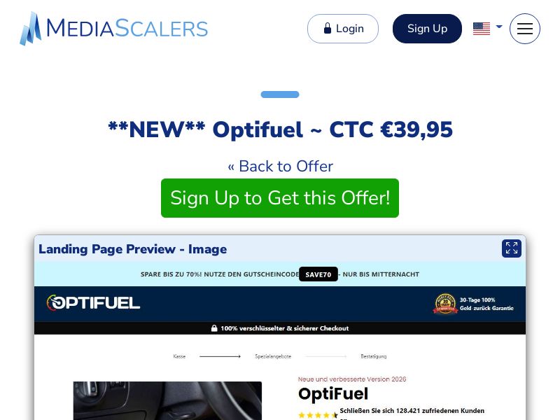 Optifuel ~ CTC €39,95 {+DTC, Alt-Landers} (Event Tracking) [DE]