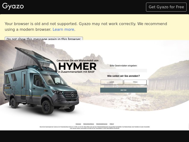 Wohnmobil Von Hymer - CPL | DE